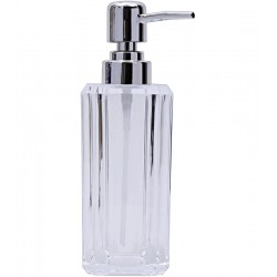 Porta Sabonete Líquido 210ml Em Acrílico Listraseve Clear
